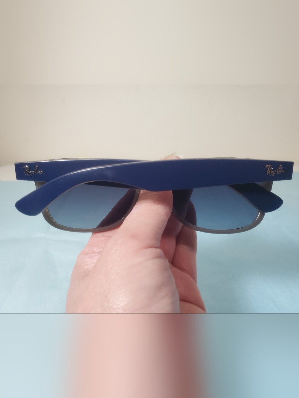Ray-Ban New Wayfarer Blue Sunglasses - Picture 2 of 5